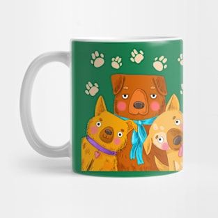 Dog Funny Illustration Mug